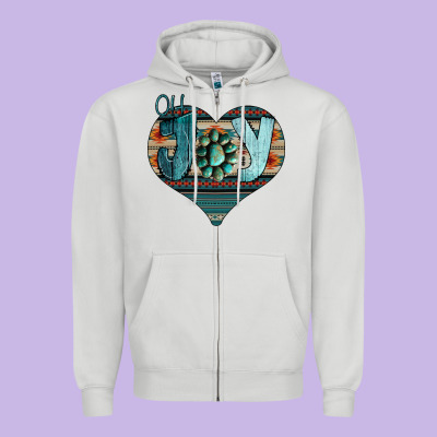 Oh Joy Love Zipper Hoodie Designed By Bettercallsaul