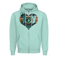 Seafoam Oh Joy Love Zipper Hoodie - Bettercallsaul