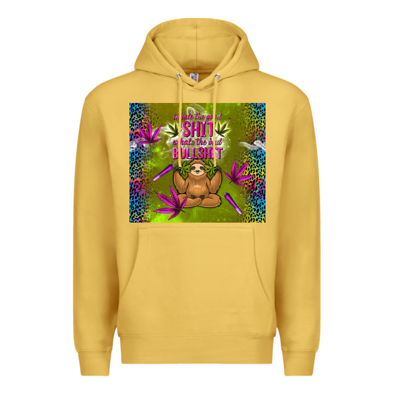 Inhale The Good Shit Exhale The Bad Bullshit Premium Hoodie by TumblerDesignByShophia | Teevron