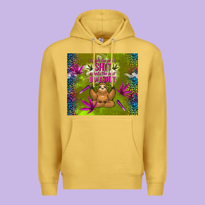 Inhale The Good Shit Exhale The Bad Bullshit Premium Hoodie Designed By Tumblerdesignbyshophia