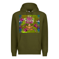 Army Green inhale the good shit exhale the bad bullshit Premium Hoodie - TumblerDesignByShophia