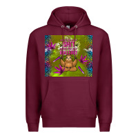 Burgundy inhale the good shit exhale the bad bullshit Premium Hoodie - TumblerDesignByShophia