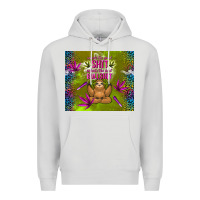 Dove Grey inhale the good shit exhale the bad bullshit Premium Hoodie - TumblerDesignByShophia