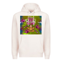 Pale Pink inhale the good shit exhale the bad bullshit Premium Hoodie - TumblerDesignByShophia