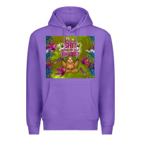 Purple inhale the good shit exhale the bad bullshit Premium Hoodie - TumblerDesignByShophia
