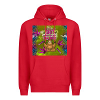 Red inhale the good shit exhale the bad bullshit Premium Hoodie - TumblerDesignByShophia