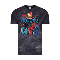 Cloud Black hooray for the usa Vintage Tee - MaliasSmallBusiness