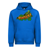 Cobalt Kentucky map St. Patrick's Day Urban Hoodie - FaDigitalArtStudio