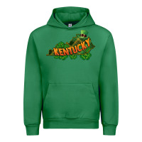 Emerald Kentucky map St. Patrick's Day Urban Hoodie - FaDigitalArtStudio