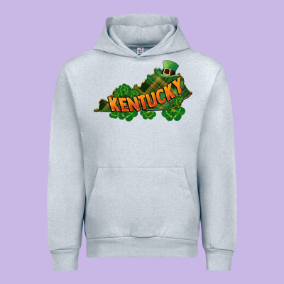 Kentucky Map St. Patrick's Day Urban Hoodie Designed By Fadigitalartstudio