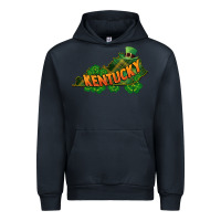 Navy Kentucky map St. Patrick's Day Urban Hoodie - FaDigitalArtStudio