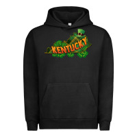 Pigment Black Kentucky map St. Patrick's Day Urban Hoodie - FaDigitalArtStudio