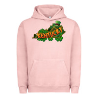 Pigment Salmon Kentucky map St. Patrick's Day Urban Hoodie - FaDigitalArtStudio