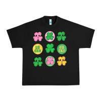 Black st.patrick's day clovers Urban Heavy Tee - MaliasSmallBusiness