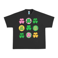 Pigment Black st.patrick's day clovers Urban Heavy Tee - MaliasSmallBusiness