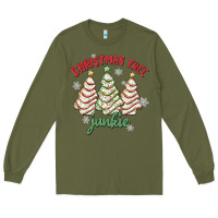 Army Green christmas tree junkie Long Sleeve Tee - MaliasSmallBusiness