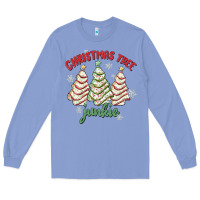 Colony Blue christmas tree junkie Long Sleeve Tee - MaliasSmallBusiness