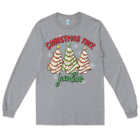 Heather Grey christmas tree junkie Long Sleeve Tee - MaliasSmallBusiness