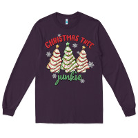 Plum christmas tree junkie Long Sleeve Tee - MaliasSmallBusiness