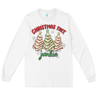 White christmas tree junkie Long Sleeve Tee - MaliasSmallBusiness