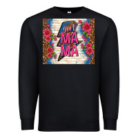 Black girl mama thunder with flowers Premium Sweatshirt - TumblerDesignByShophia