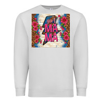 Dove Grey girl mama thunder with flowers Premium Sweatshirt - TumblerDesignByShophia