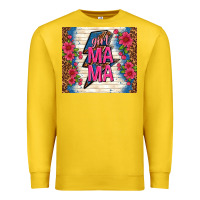 Lemon girl mama thunder with flowers Premium Sweatshirt - TumblerDesignByShophia