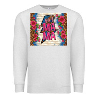 Oatmeal Heather girl mama thunder with flowers Premium Sweatshirt - TumblerDesignByShophia