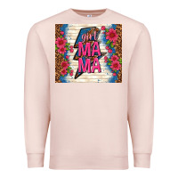 Pale Pink girl mama thunder with flowers Premium Sweatshirt - TumblerDesignByShophia