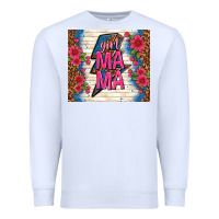 White girl mama thunder with flowers Premium Sweatshirt - TumblerDesignByShophia