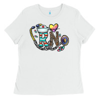 White Rn Ladies Tee - CowhideDigitalArt