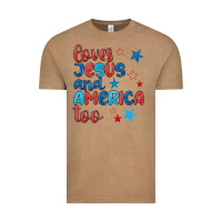Vintage Coffee love jesus and america too Vintage Tee - JahusDesignShop
