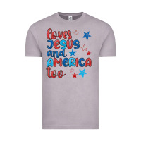 Vintage Zinc love jesus and america too Vintage Tee - JahusDesignShop