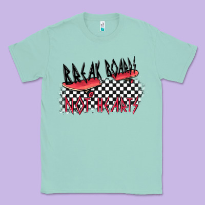 Break Boards Not Hearts Classic Tee Designed By Maliassmallbusiness
