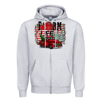 Heather Grey Farm Life Christmas Zipper Hoodie - Bettercallsaul