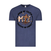 Vintage Denim man of faith Vintage Tee - MaliasSmallBusiness