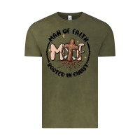 Vintage Olive man of faith Vintage Tee - MaliasSmallBusiness