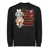 Black patience a dash of kindness Heavyweight Sweatshirt - NancyCooperArtShop