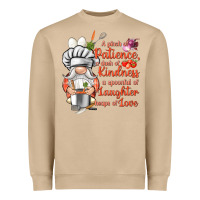 Mushroom patience a dash of kindness Heavyweight Sweatshirt - NancyCooperArtShop