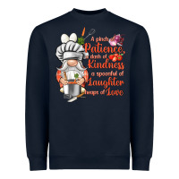 Navy patience a dash of kindness Heavyweight Sweatshirt - NancyCooperArtShop
