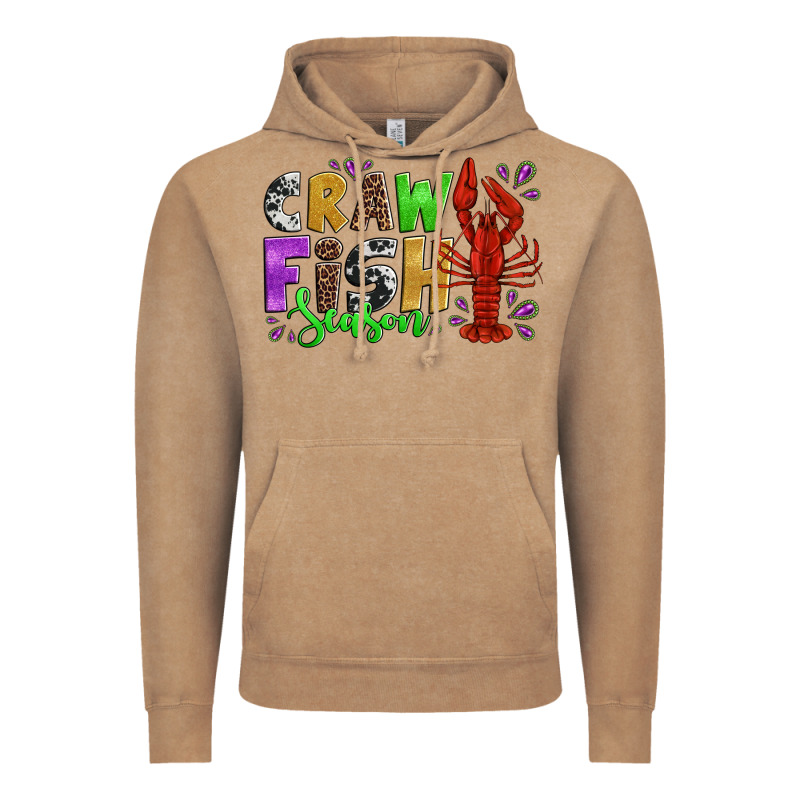 Crawfish Season Mardi Gras Carnival Vintage Hoodie by Jasminsmagicworld | Teevron