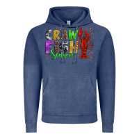 Vintage Denim crawfish season mardi gras carnival Vintage Hoodie - Jasminsmagicworld