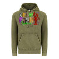 Vintage Olive crawfish season mardi gras carnival Vintage Hoodie - Jasminsmagicworld