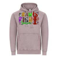 Vintage Zinc crawfish season mardi gras carnival Vintage Hoodie - Jasminsmagicworld