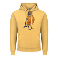 Vintage Mustard American Robin Bird Vintage Hoodie - LillyAllenDesigns