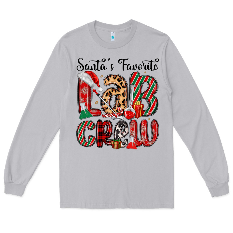 Santa S Favorite Lab Crew Long Sleeve Tee by MaliasSmallBusiness | Teevron