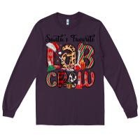 Plum santa s favorite lab crew Long Sleeve Tee - MaliasSmallBusiness