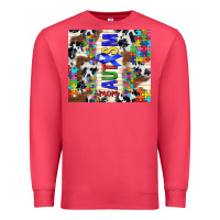 Cardinal autism mom puzzle ribbon Premium Sweatshirt - TumblerDesignByShophia