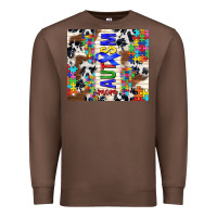 Chestnut autism mom puzzle ribbon Premium Sweatshirt - TumblerDesignByShophia