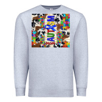 Heather Grey autism mom puzzle ribbon Premium Sweatshirt - TumblerDesignByShophia